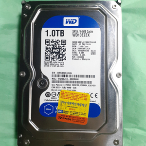 WD Blue HDD 1TB 7200/64M 821시간