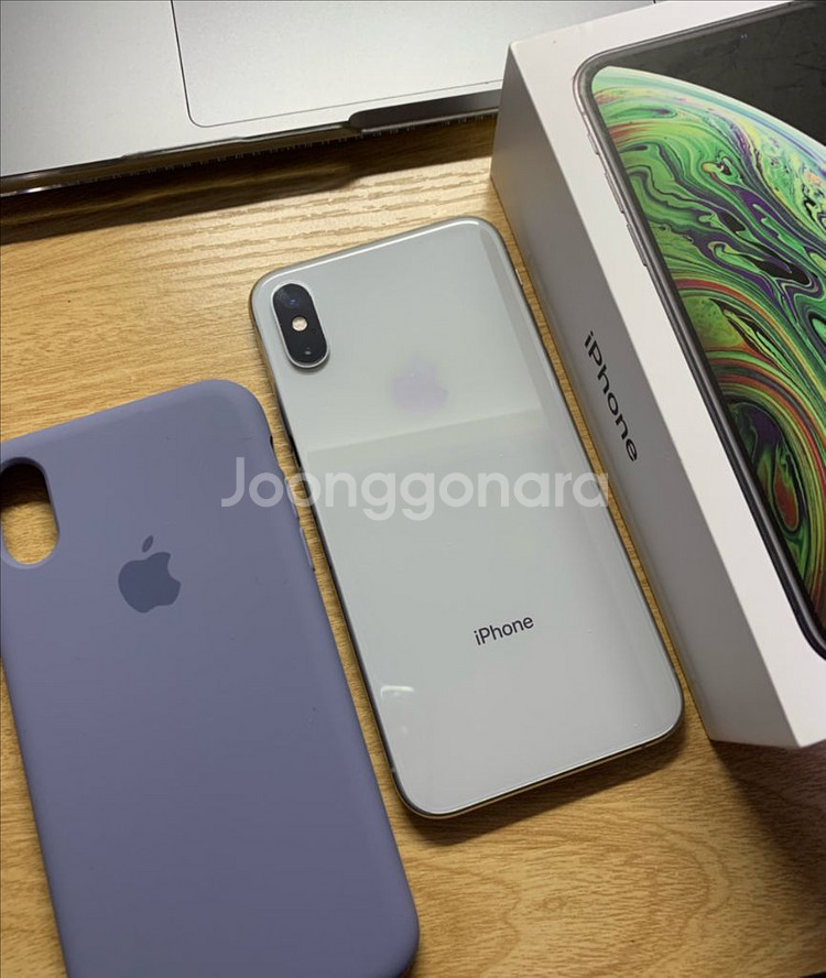 아이폰XS 실버 256GB 배터리성능100%--0