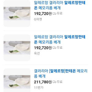 알레르망 판테온 메모리폼 배게 새거