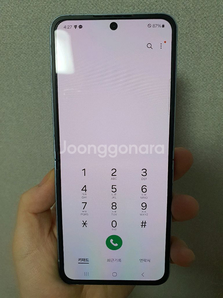 갤럭시z플립6 256 블루 새상품급--4