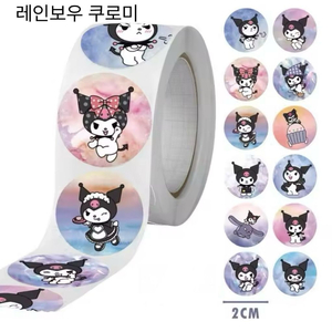 산리오 패턴스티커 스티커 쿠로미 포차코 시나모롤