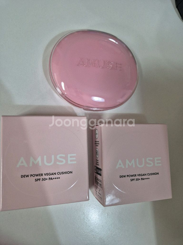 테스트딱한번해본 어뮤즈쿠션 팔아요(리필포함 총3개)--0