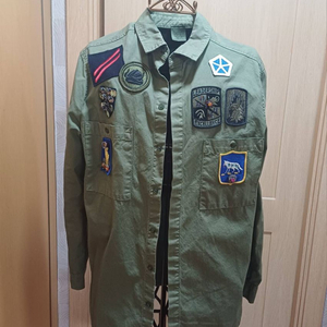 미스터 앤 미세스 이탈리아(Mr&Mrs Italy) 정품 패치 야상 셔츠