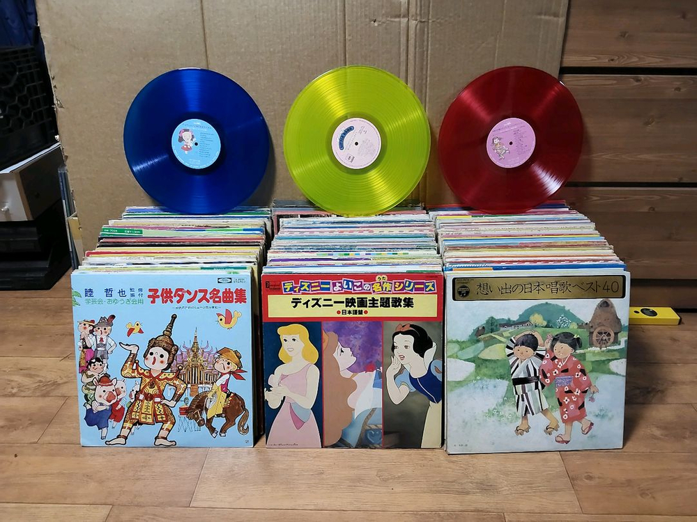 일본동요 음반 LP 400장 (3 오디오 앰프 스피커--0