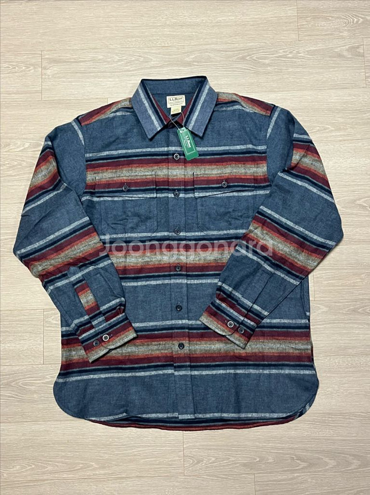 (새생품) L.L.Bean 엘엘빈 스트라이프 샤모아 셔--0