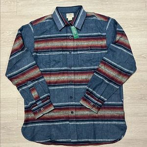 (새생품) L.L.Bean 엘엘빈 스트라이프 샤모아 셔