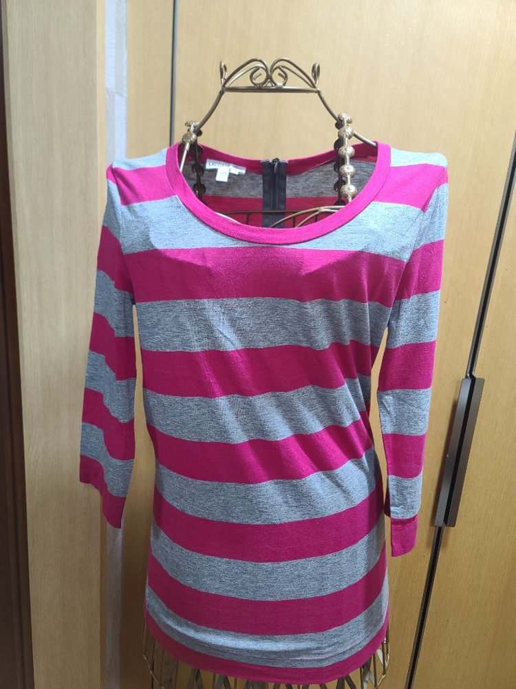 라코스테 스트라이프 티셔츠 38 size LACOSTE--0