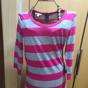 라코스테 스트라이프 티셔츠 38 size LACOSTE