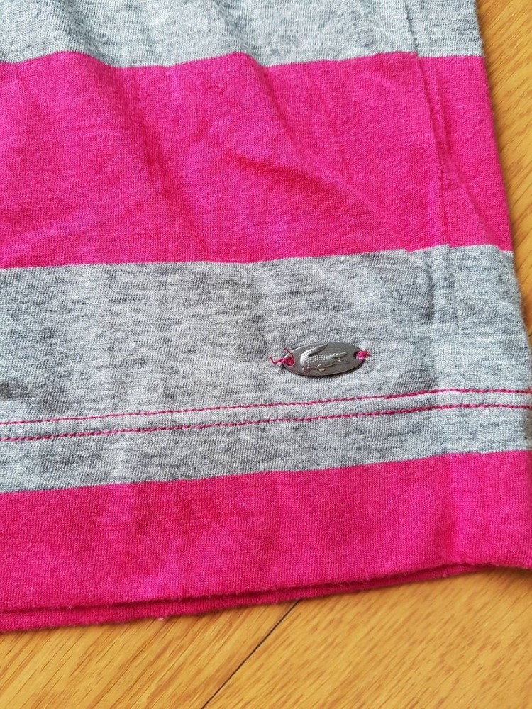 라코스테 스트라이프 티셔츠 38 size LACOSTE--5