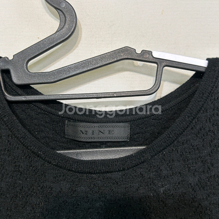 한섬 마인 니트 원피스 55 블랙--1