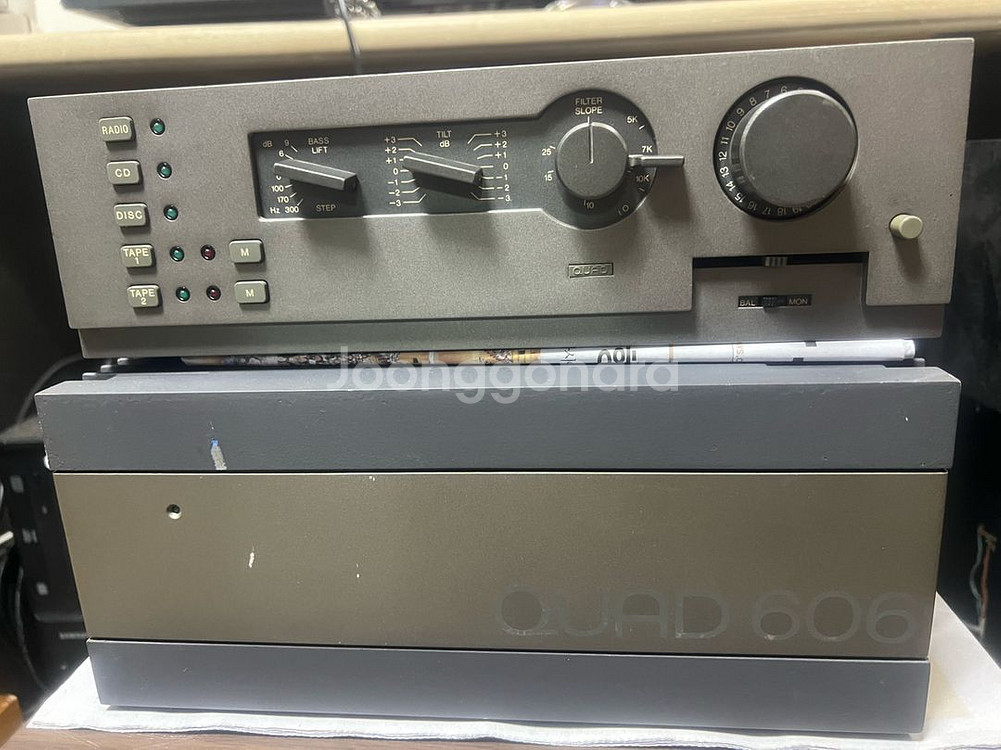 Quad 44 프리앰프 Quad 606 파워 앰프--0