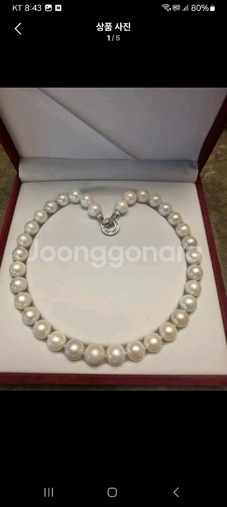 고급담수진주목걸이팔찌세트.새상품=추석선물추천--0