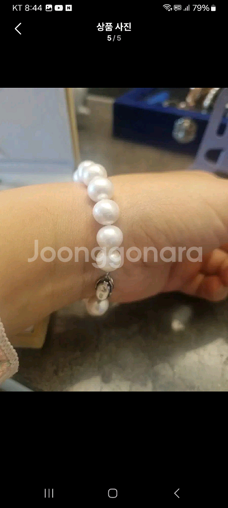 고급담수진주목걸이팔찌세트.새상품=추석선물추천--5