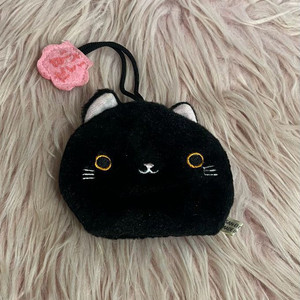 고양이 키체인 홀더 열쇠고리 네코 홀더 키링 파우치