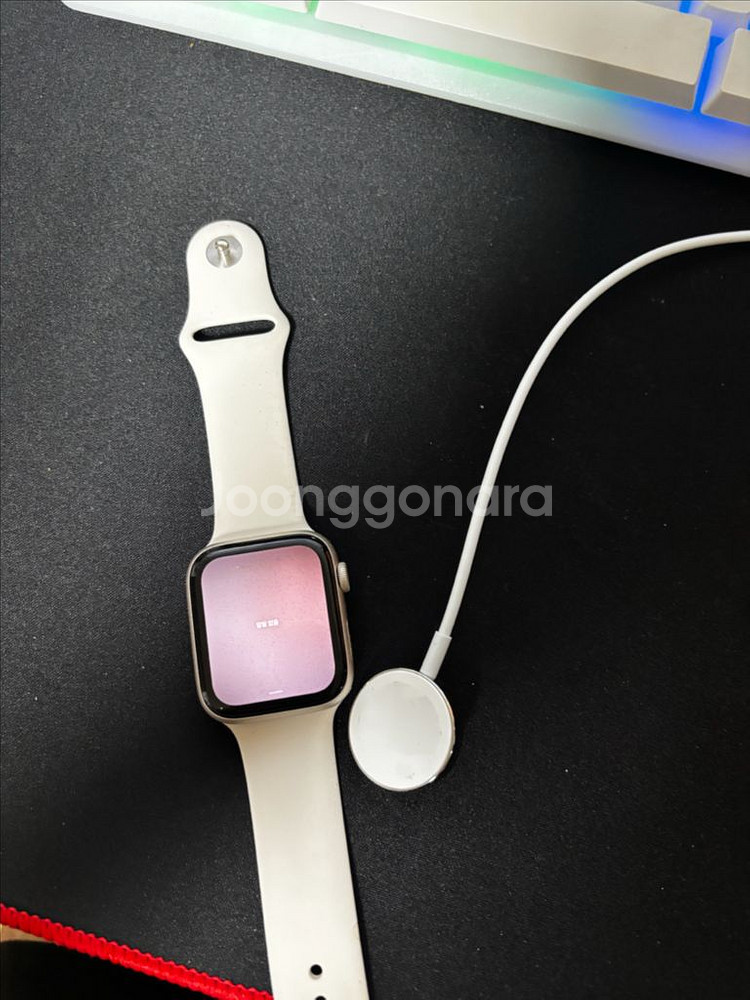 고장난 애플워치se2 44mm GPS 소유자 잠금--0