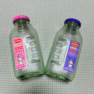 한정판 델몬트 산리오 굿즈 쿠로미 마이멜로디 식기 물병