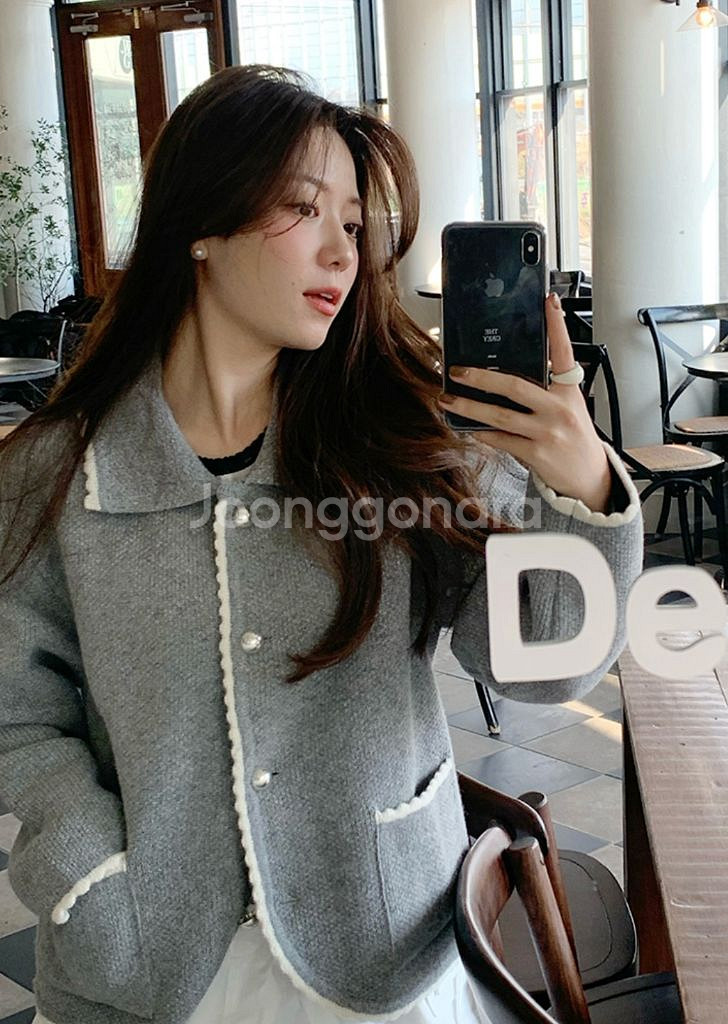 오더먼트 바이 보카바카 니트가디건 그레이--0