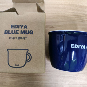 이디야 블루 머그컵 새상품입니다