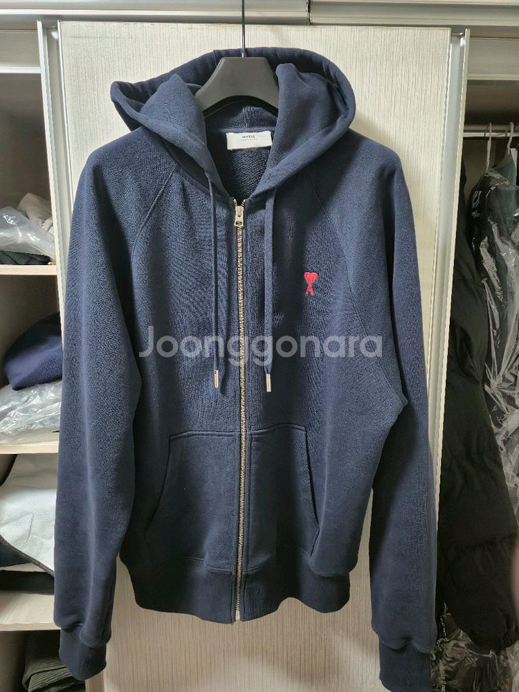 (새상품급)아미 남녀공용 오버핏 후드집업 L--0