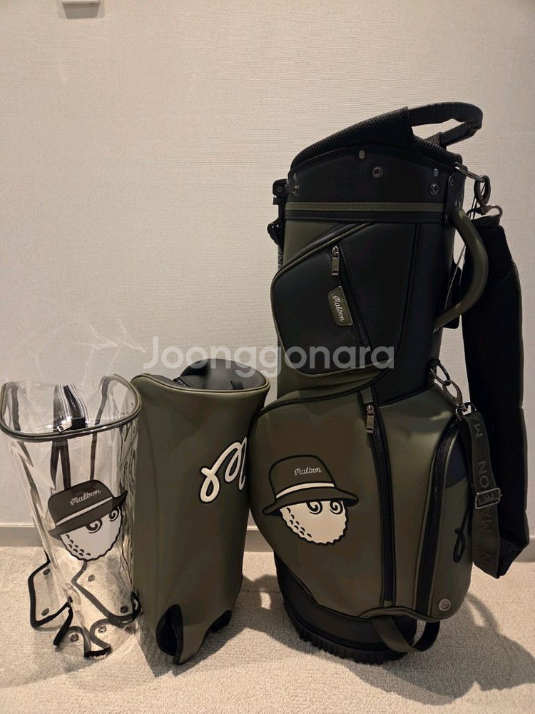 국내당일발송 말본골프백 캐디백 보스턴백 세트 카키--1
