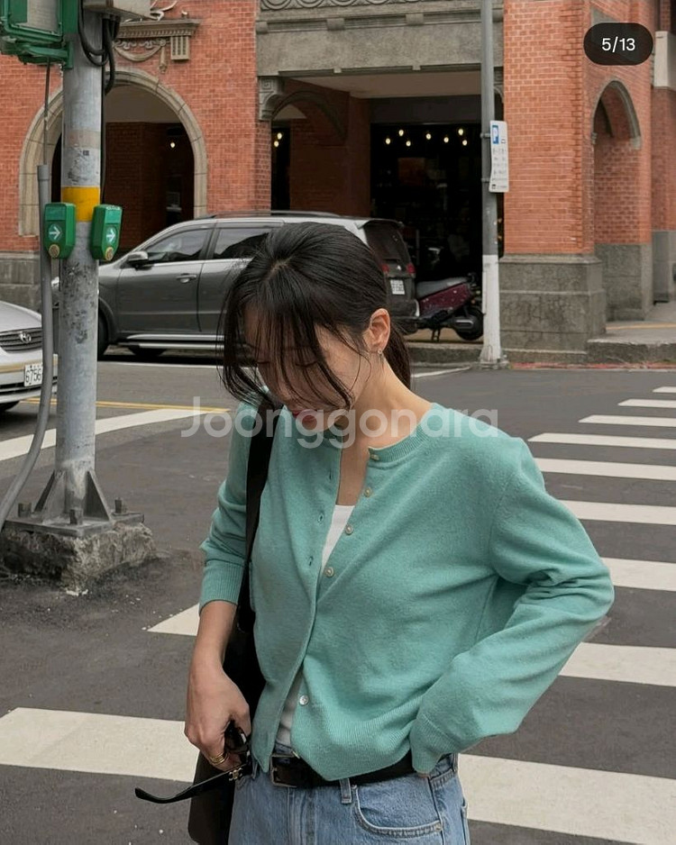 그레이룸 폰드 라운드 가디건--4