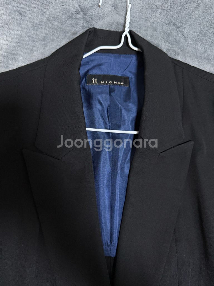 잇미샤 블랙 롱자켓 정품--1