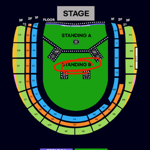 오아시스 공연 티켓 교환 스탠딩B 26XX >지정