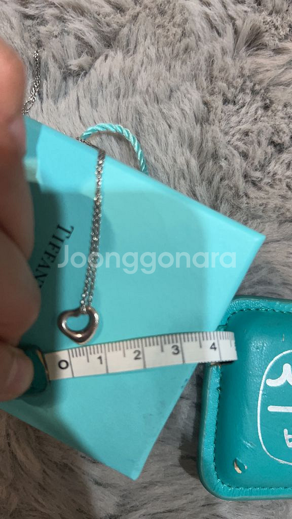 [정품] [중고] 티파니 오픈하트 실버 목걸이--1