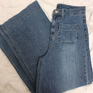 로니엘 너드 앞포켓 와이드 데님