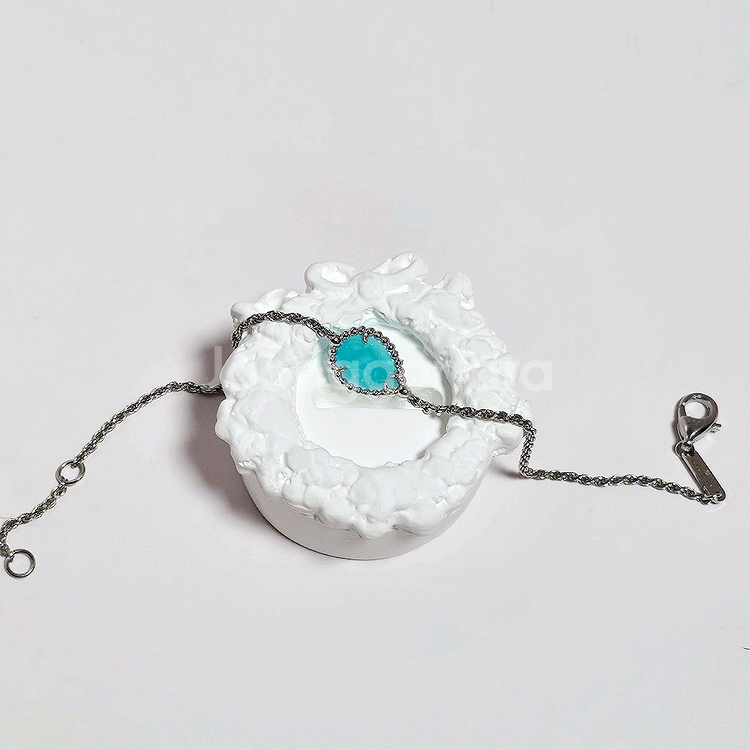 14k 아마조나이트 원석 팔찌--1