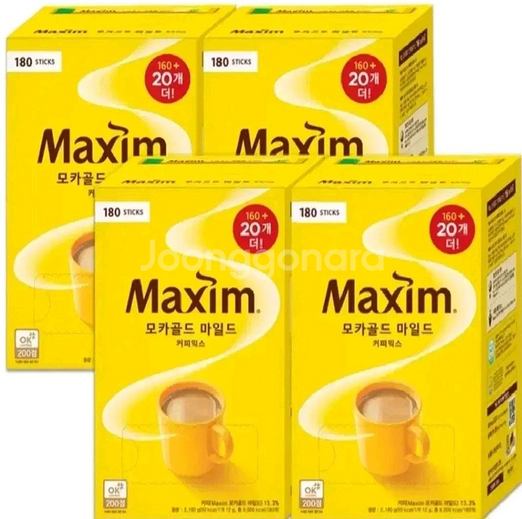 맥심모카골드 커피믹스 720개 180TX4박스--1