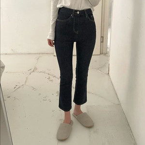 생지 부츠컷 데님팬츠 (S)