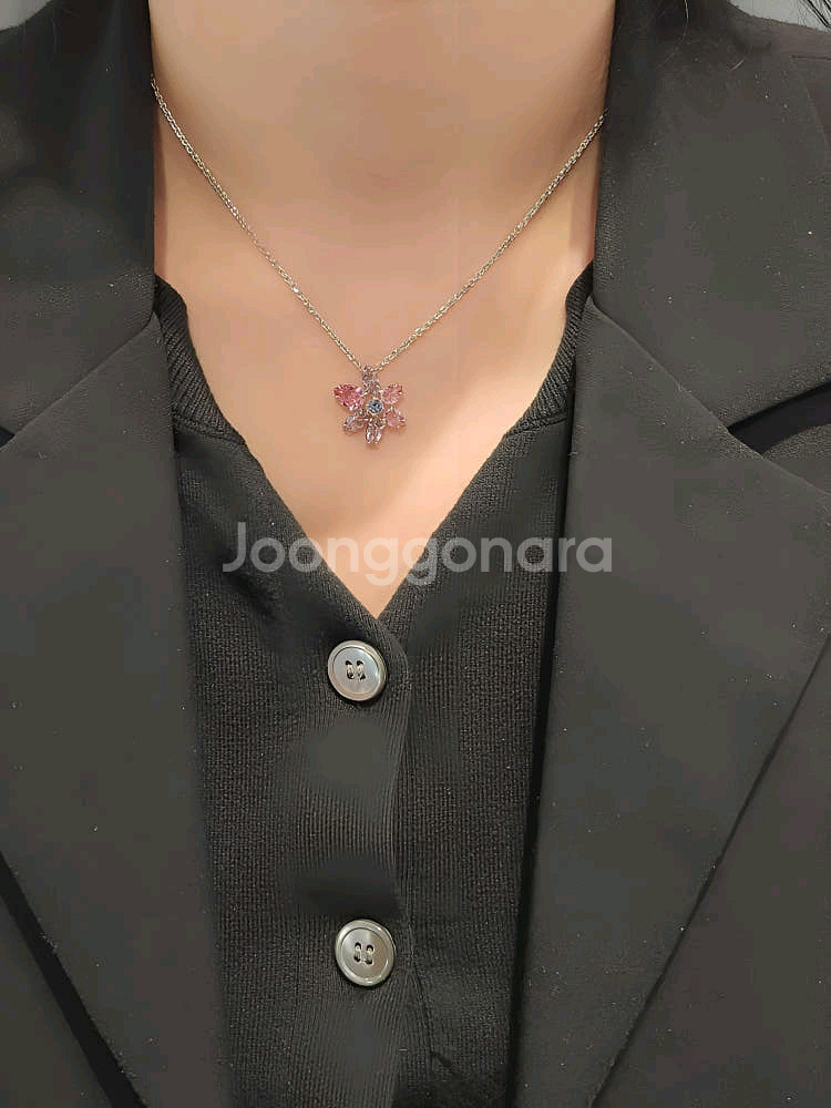 (새상품) 스와로브스키 목걸이--6