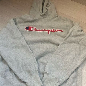 (M) 챔피온 기모 후드티 그레이