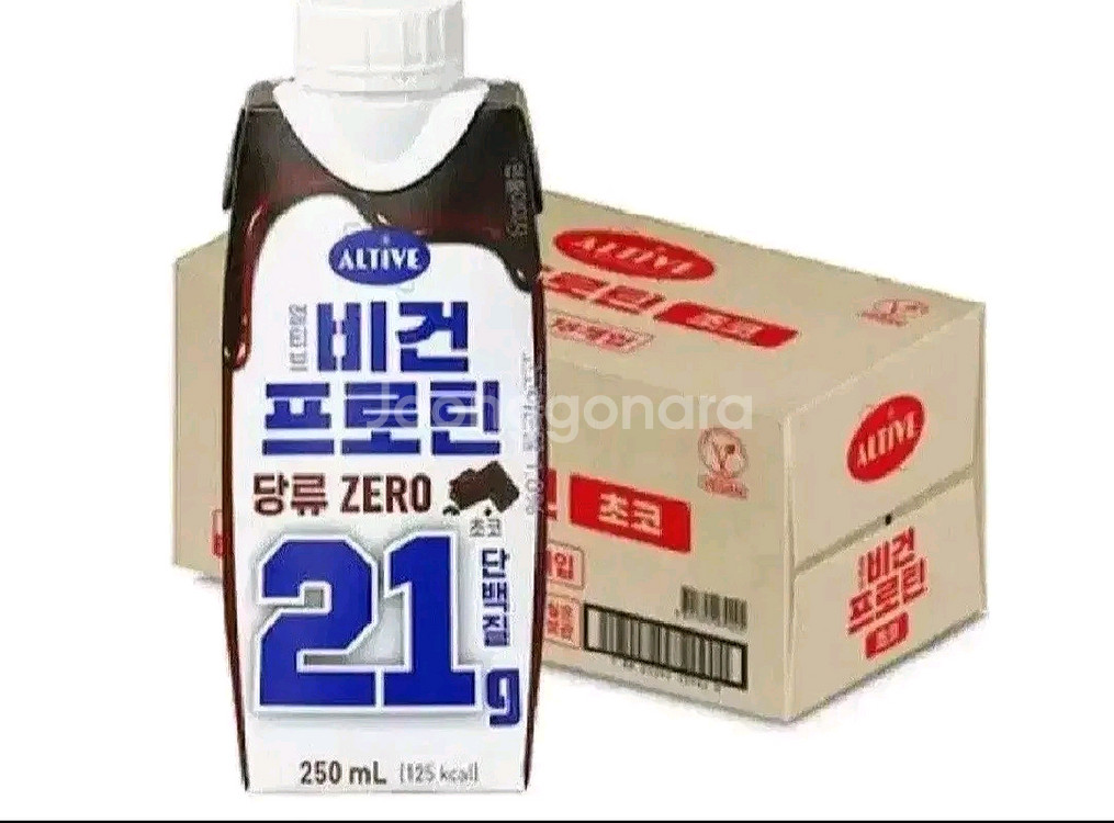 얼티브 비건프로틴 초코맛 250MLX18개 단백질음료--0