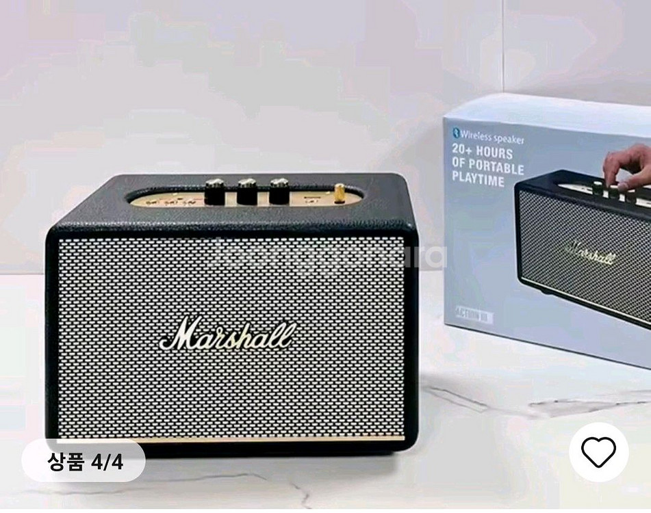 마샬 액톤3 블루투스 무선 스피커 새제품 판매--3