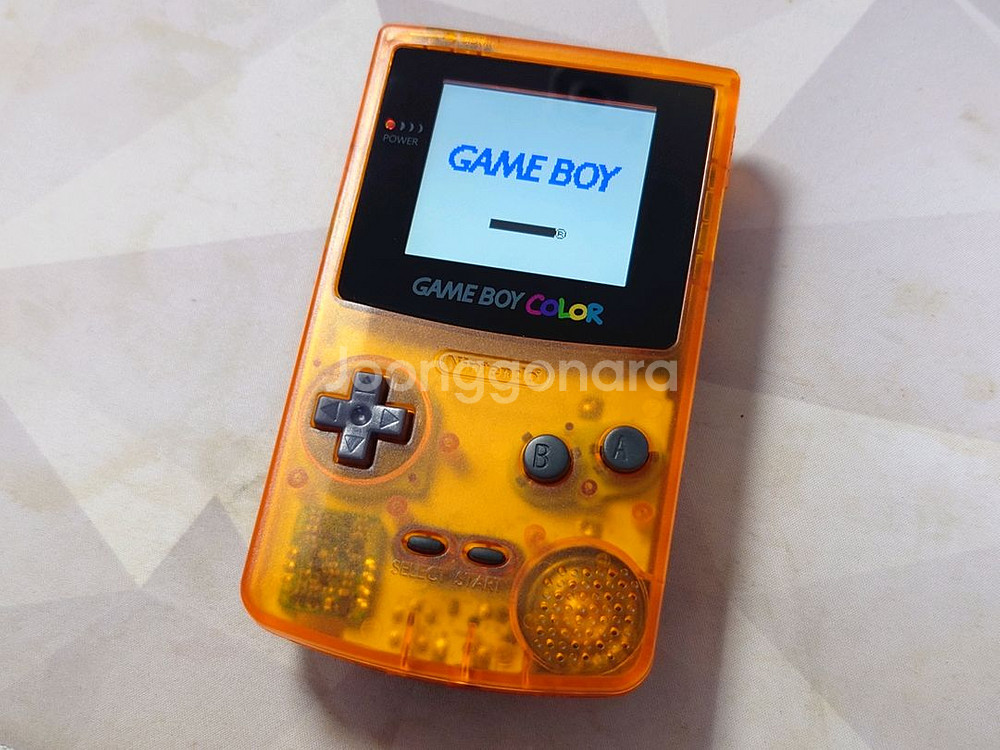 게임보이 컬러 클리어 오렌지 A급 (하우징품)--0