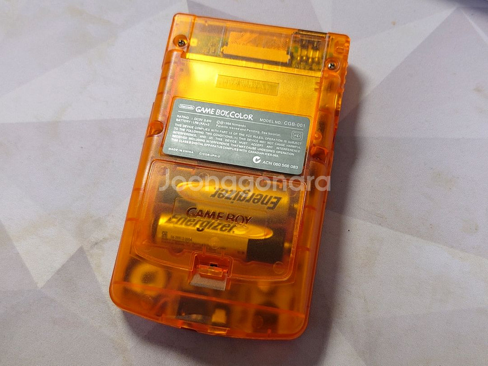 게임보이 컬러 클리어 오렌지 A급 (하우징품)--1