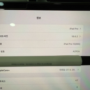아이패드 프로7세대 M4 13인치 셀룰러(애케플)풀세트