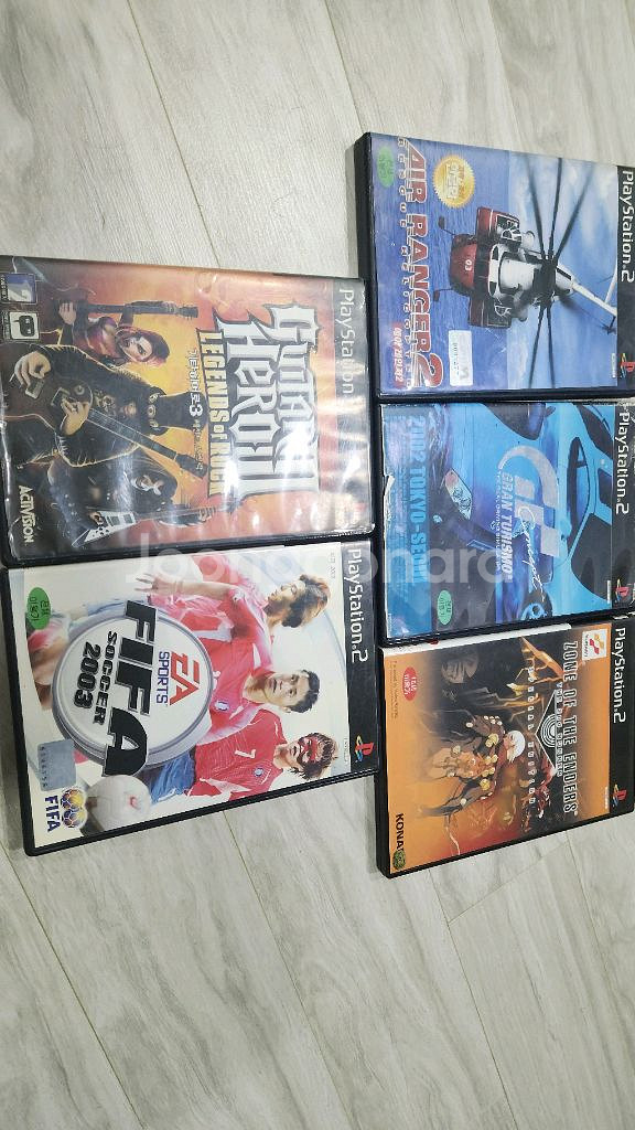 ps2 메뉴얼 없는타이틀 5개 일괄 택포 3.0--0