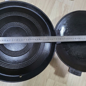 양면 무쇠 팬 38cm+무쇠그리들 31