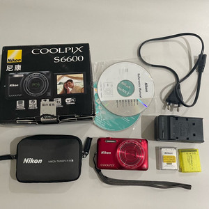 니콘 쿨픽스 nikon coolpix s6600 레드