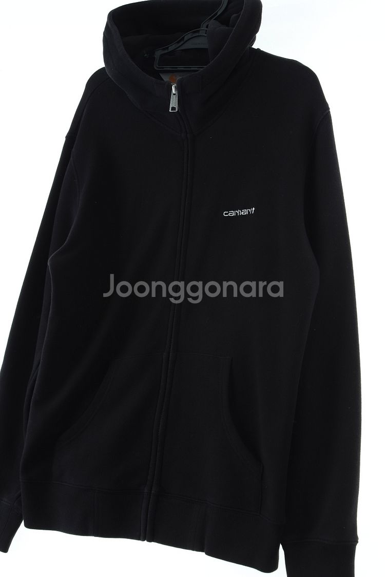 (M-XL) 칼하트 후드집업 블랙 올드스쿨--0