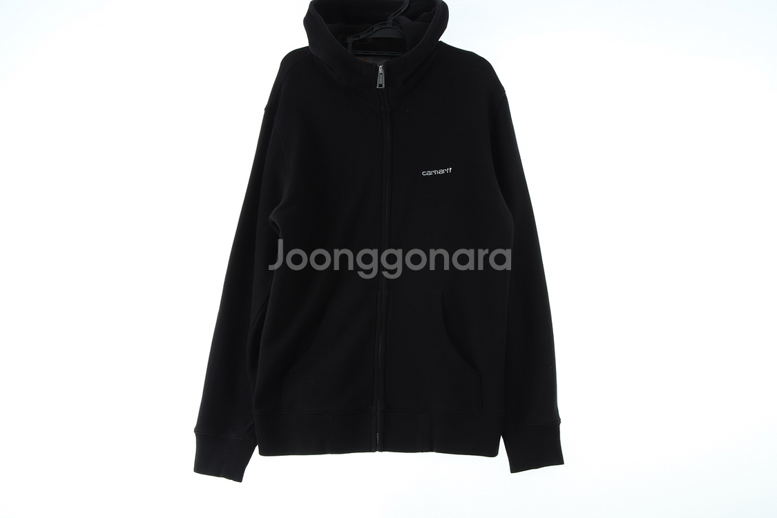 (M-XL) 칼하트 후드집업 블랙 올드스쿨--1
