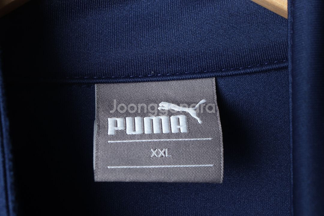 (2XL) 퓨마 집업져지 트랙탑 빅사이즈 네이비--5