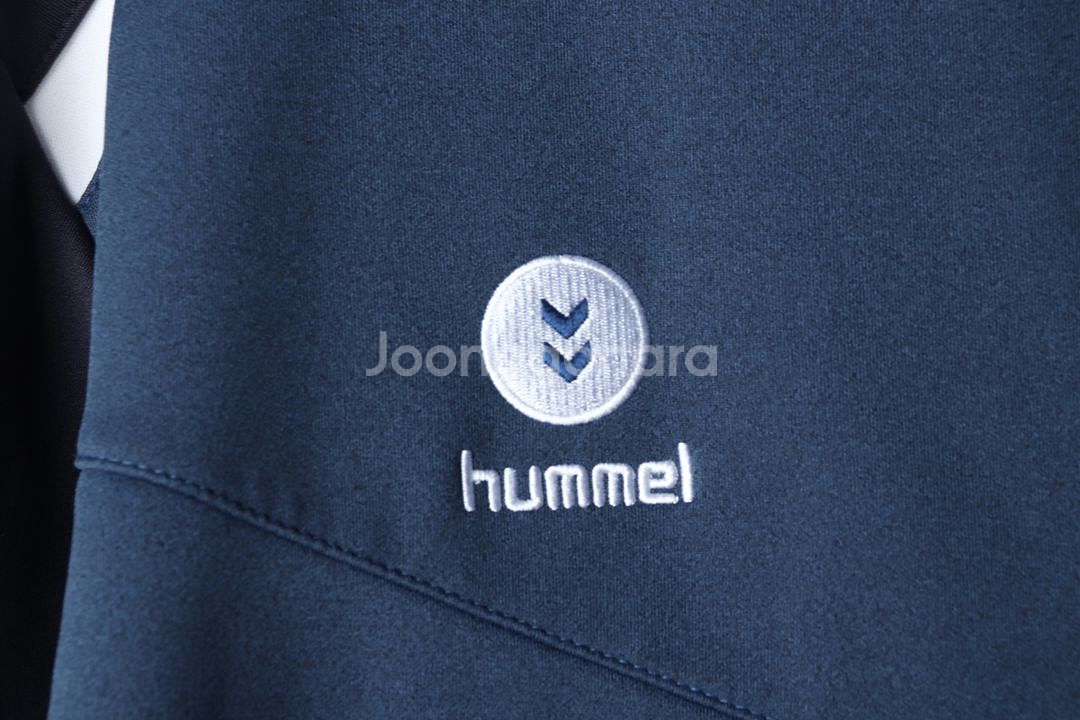 (4XL) 험멜 집업져지 트랙탑 빅사이즈 네이비--4