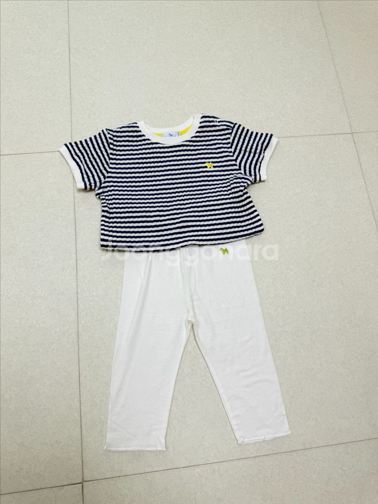 미착용) 블루독베이비 상하세트 110--0