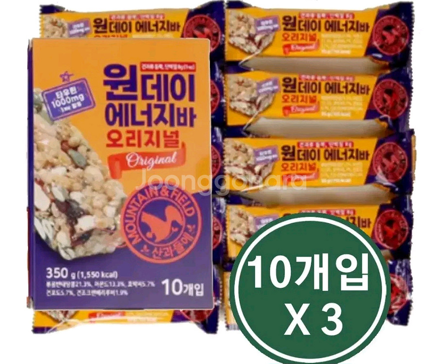 산과들에 원데이 에너지바오리지널 30개(10개입3박스)--0