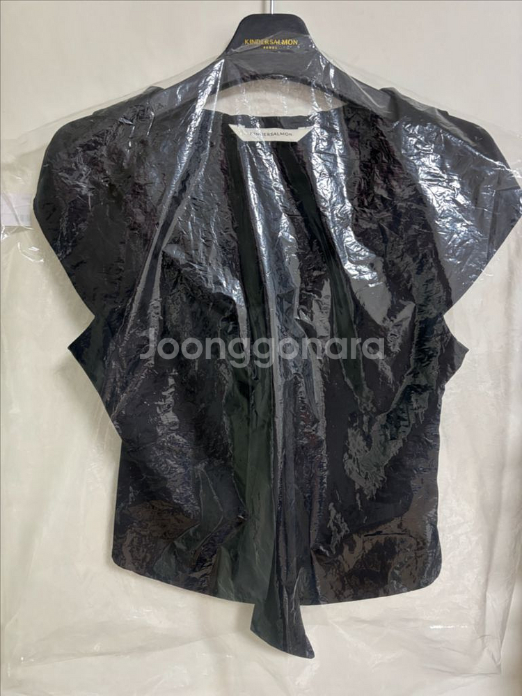 킨더살몬 보타이 블라우스 블랙 S--1