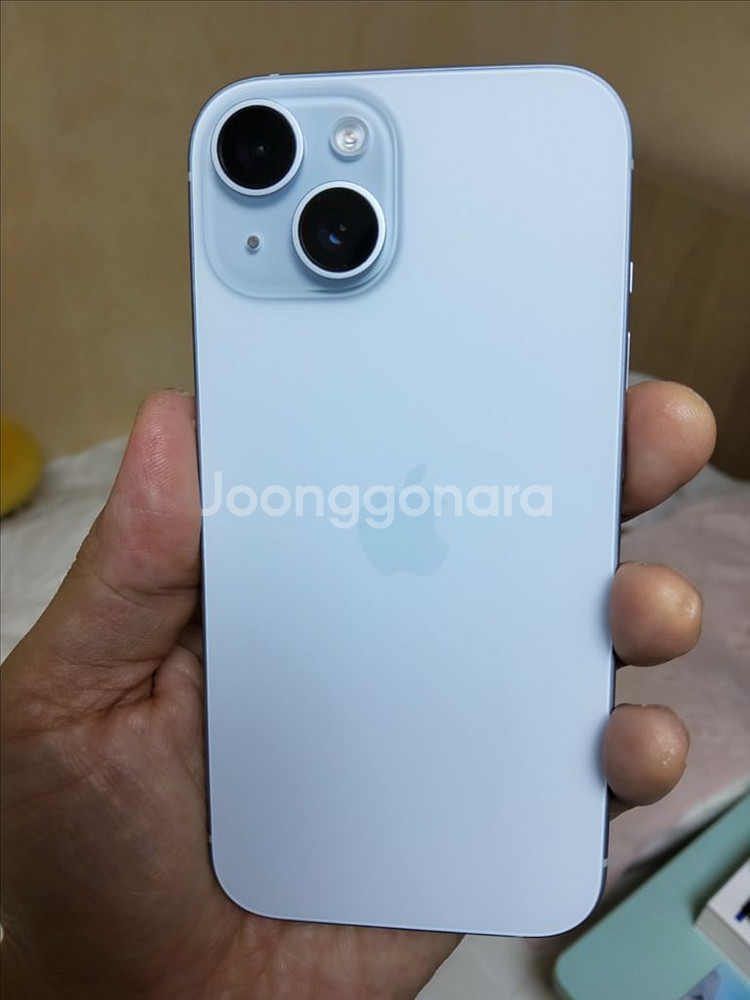 애플 아이폰15 128GB sss급블루 판매.--0